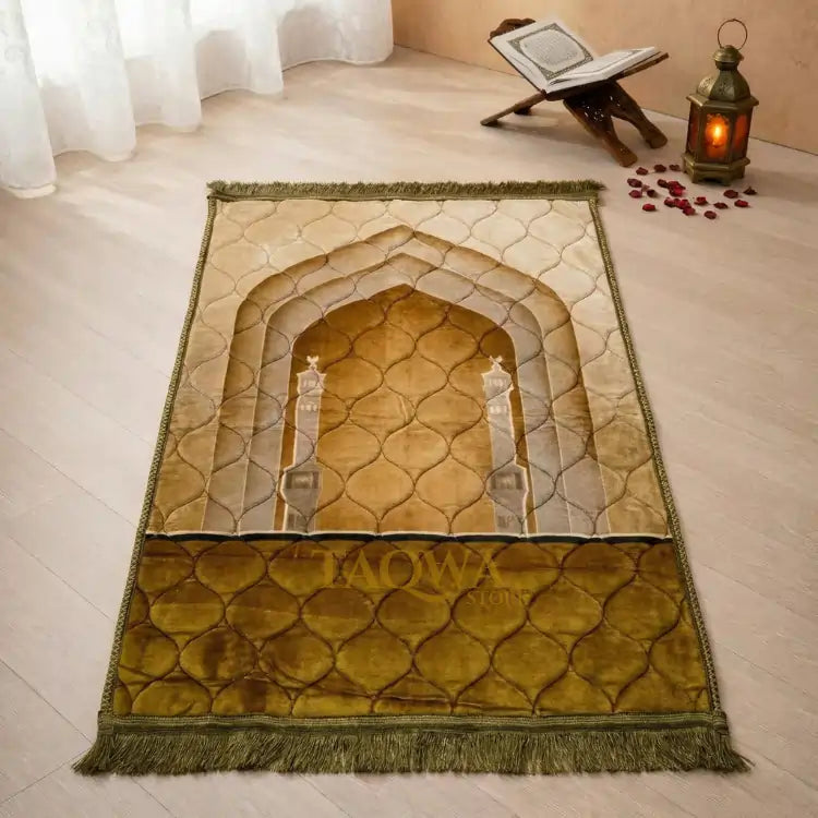 Beige Two Minar - Silver