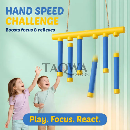 TAQWA™ Catch Falling Sticks Activity Game - Hand Speed Challenge