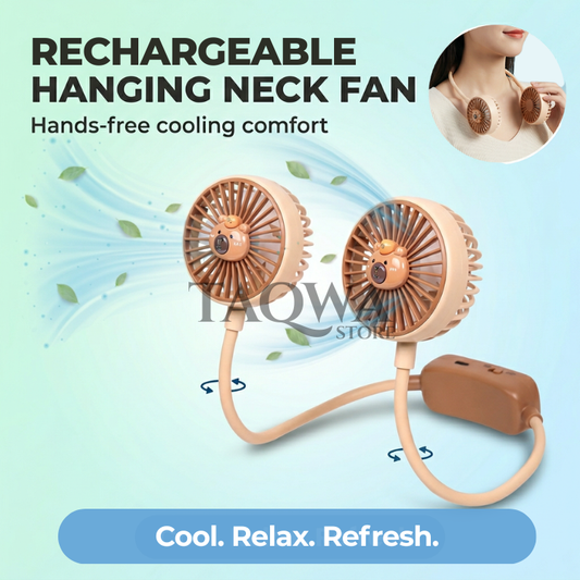 TAQWA™ Rechargeable Hanging Neck Fan - Stay Cool and Comfortable