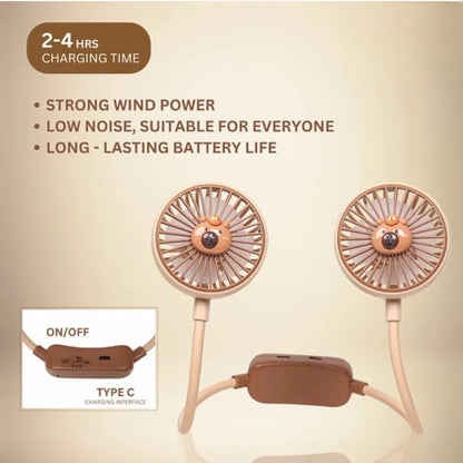 TAQWA™ Rechargeable Hanging Neck Fan - Stay Cool and Comfortable